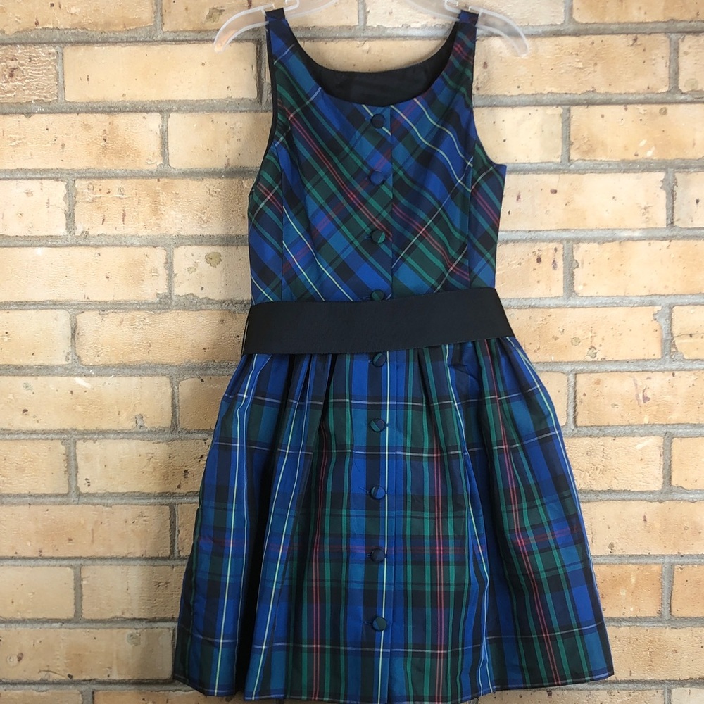 Ralph Lauren Holiday Royal Blue/Pine Green Dress